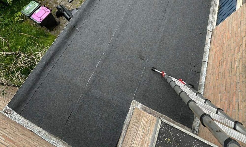 20m2 plat dak aangelegd